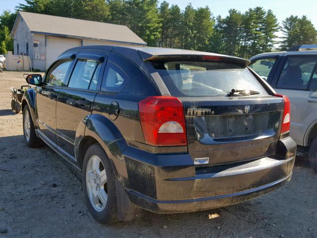 1B3HB28B18D684075 - 2008 DODGE CALIBER BLACK photo 3