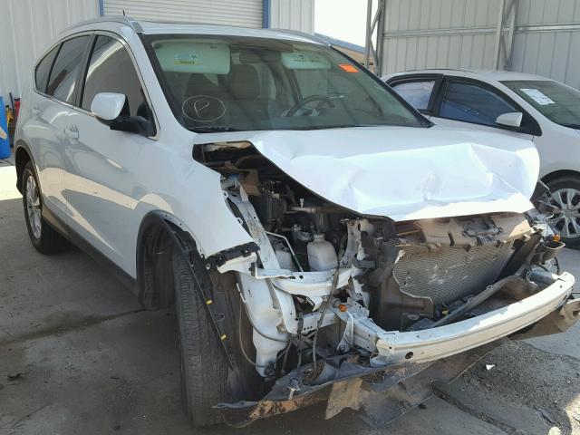 5J6RM4H70EL027400 - 2014 HONDA CR-V EXL WHITE photo 1