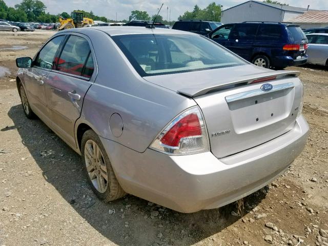 3FAHP08Z77R235190 - 2007 FORD FUSION SEL SILVER photo 3