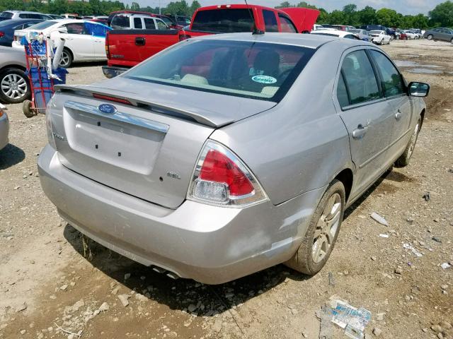 3FAHP08Z77R235190 - 2007 FORD FUSION SEL SILVER photo 4