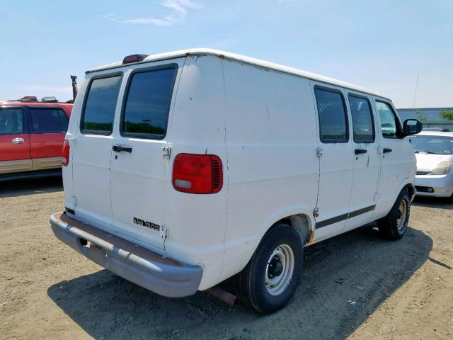 2B7HB11X8YK177355 - 2000 DODGE RAM VAN B1 WHITE photo 4