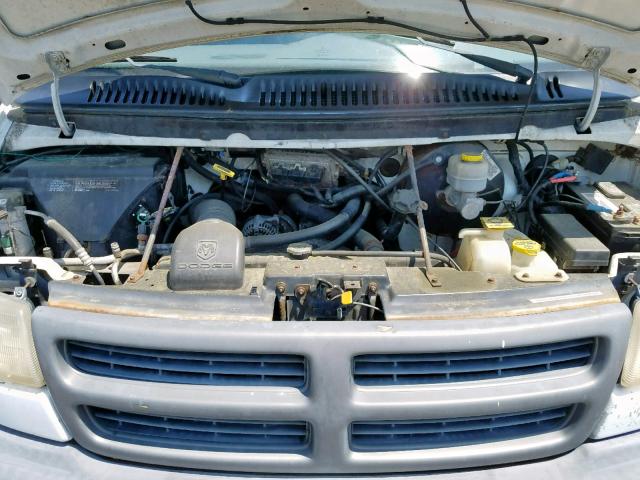 2B7HB11X8YK177355 - 2000 DODGE RAM VAN B1 WHITE photo 7