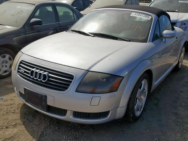 TRUUT28N211007621 - 2001 AUDI TT QUATTRO SILVER photo 2