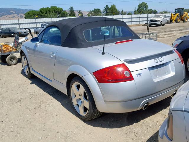 TRUUT28N211007621 - 2001 AUDI TT QUATTRO SILVER photo 3