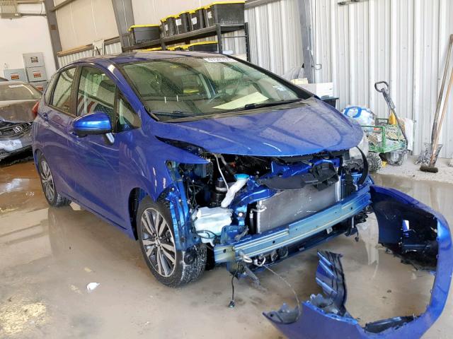 3HGGK5H83FM766831 - 2015 HONDA FIT EX BLUE photo 1