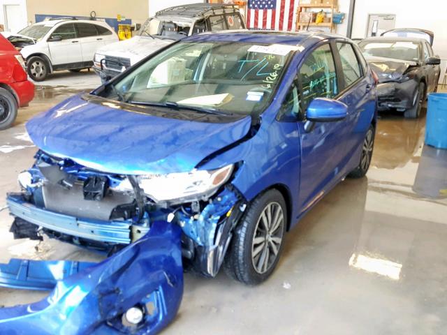 3HGGK5H83FM766831 - 2015 HONDA FIT EX BLUE photo 2