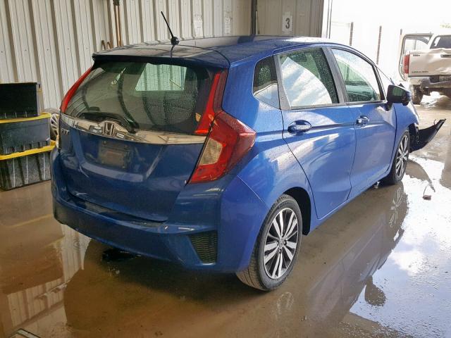 3HGGK5H83FM766831 - 2015 HONDA FIT EX BLUE photo 4