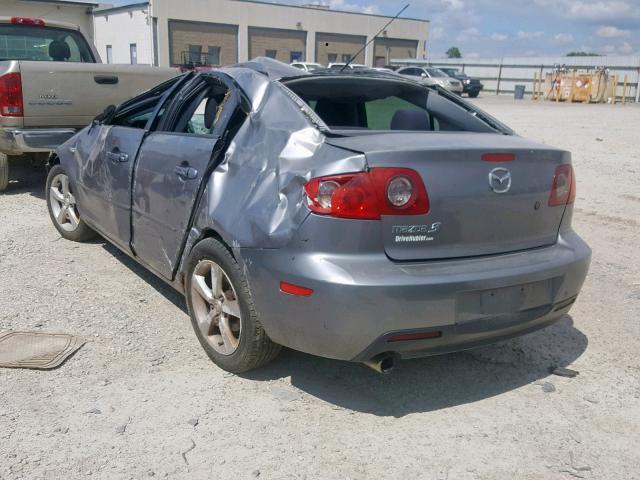 JM1BK32F961408859 - 2006 MAZDA 3 I GRAY photo 3