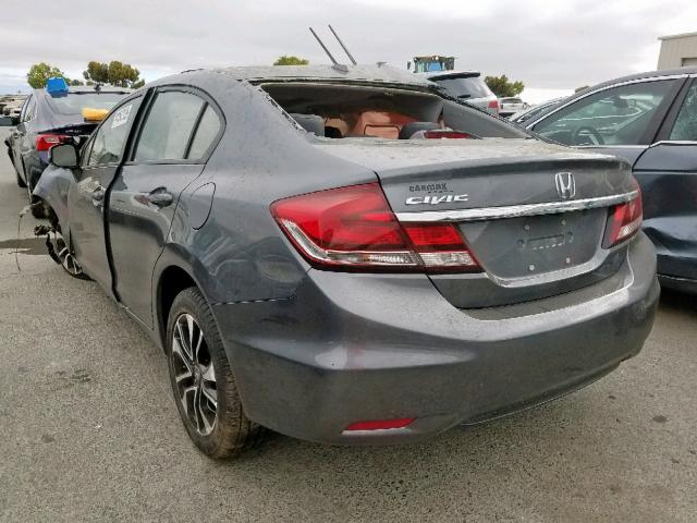 19XFB2F94DE267967 - 2013 HONDA CIVIC EXL 灰色 照片 3