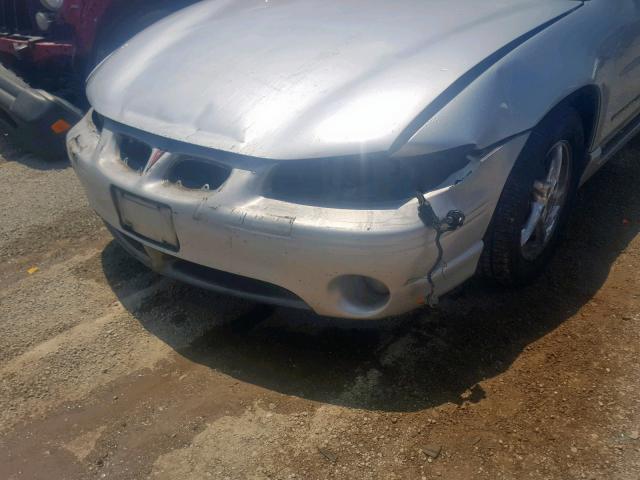 1G2WP52K41F214414 - 2001 PONTIAC GRAND PRIX SILVER photo 9