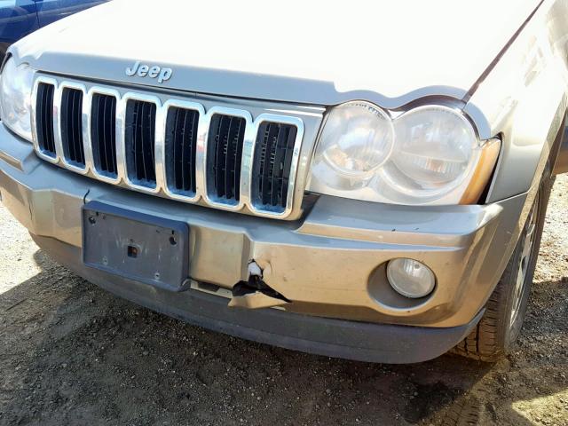 1J4GR48K15C713006 - 2005 JEEP GRAND CHER BEIGE photo 9