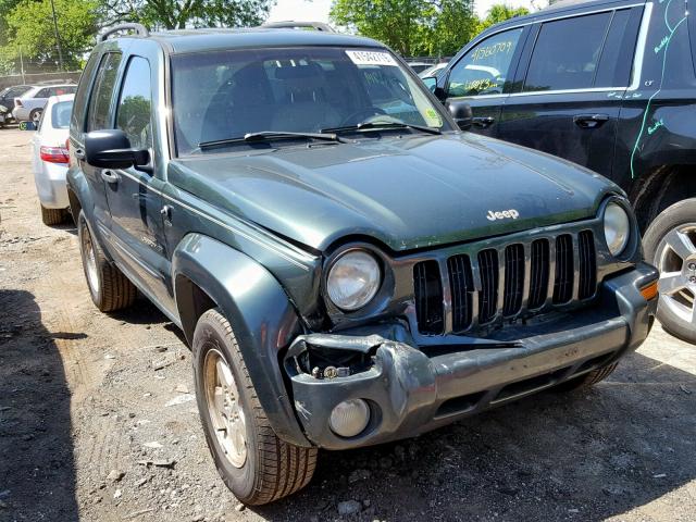 1J4GL58K32W105957 - 2002 JEEP LIBERTY LI GREEN photo 1