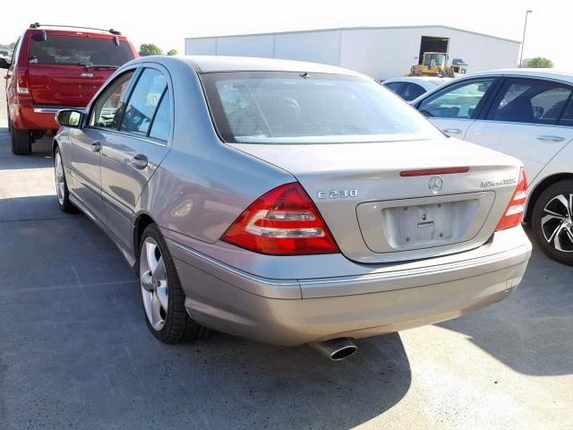 WDBRF40J25F621068 - 2005 MERCEDES-BENZ C 230K SPO SILVER photo 3