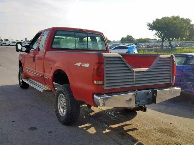 1FTNX21L1XEA71534 - 1999 FORD F250SUPDTY RED photo 3