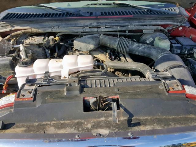 1FTNX21L1XEA71534 - 1999 FORD F250SUPDTY RED photo 7