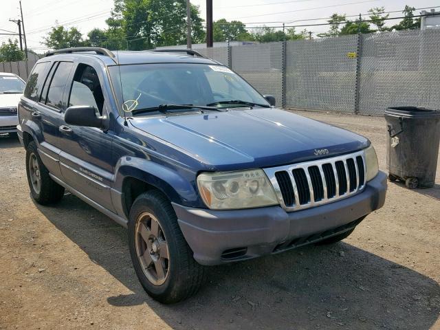 1J4GW48S62C204338 - 2002 JEEP GRAND CHER BLUE photo 1