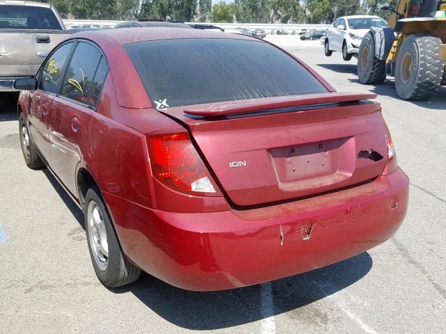 1G8AJ52FX5Z129747 - 2005 SATURN ION LEVEL RED photo 3