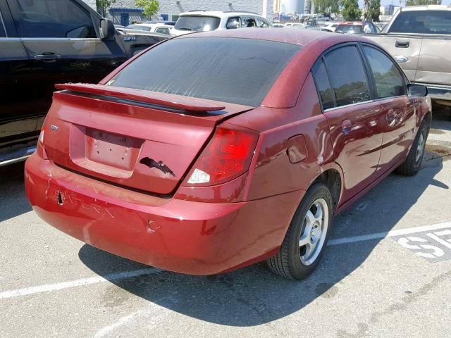 1G8AJ52FX5Z129747 - 2005 SATURN ION LEVEL RED photo 4