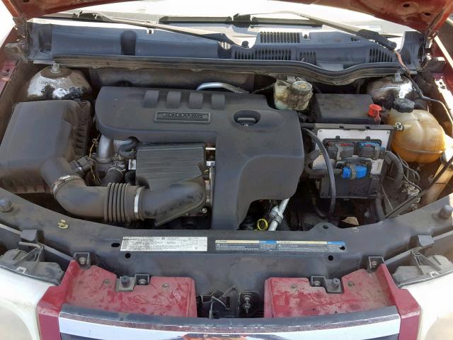 1G8AJ52FX5Z129747 - 2005 SATURN ION LEVEL RED photo 7