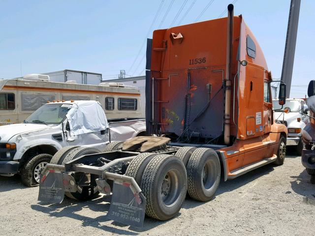 1FUJBBCK08LY25742 - 2008 FREIGHTLINER CONVENTION ORANGE photo 4