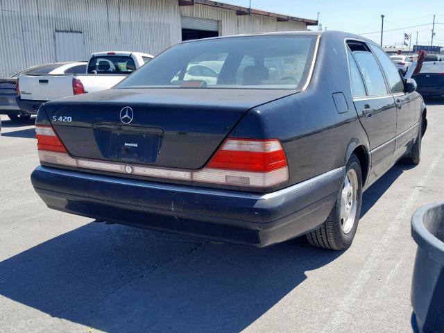 WDBGA43G0XA423644 - 1999 MERCEDES-BENZ S 420 BLACK photo 4