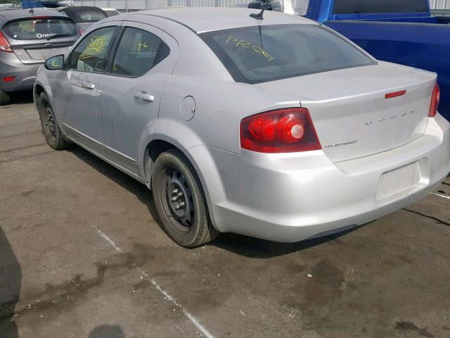 1B3BD4FB8BN523089 - 2011 DODGE AVENGER EX SILVER photo 3