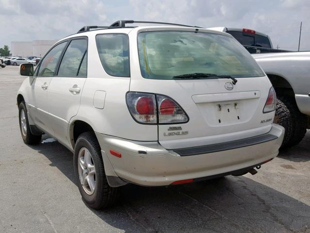 JTJGF10U830152020 - 2003 LEXUS RX 300 WHITE photo 3