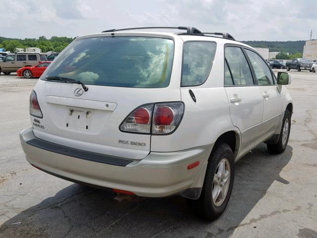 JTJGF10U830152020 - 2003 LEXUS RX 300 WHITE photo 4