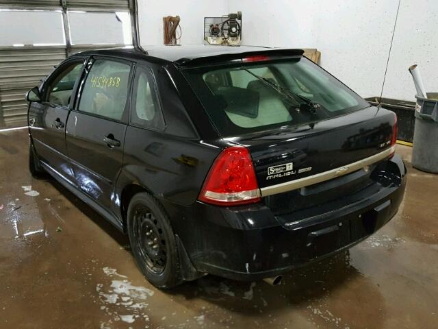 1G1ZU64885F296140 - 2005 CHEVROLET MALIBU MAX შავი ფოტო 3