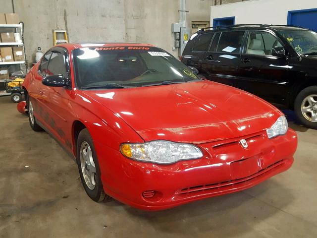 2G1WW12E049375253 - 2004 CHEVROLET MONTE CARL RED photo 1