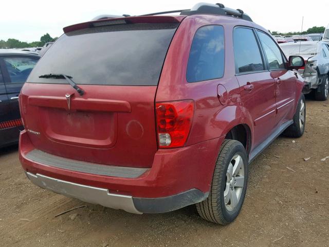 2CKDL63F266134089 - 2006 PONTIAC TORRENT RED photo 4