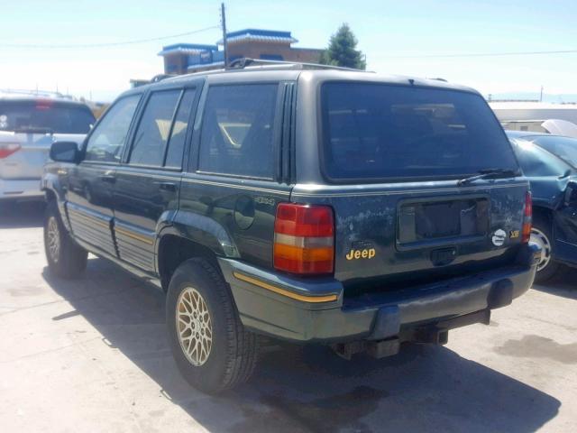 1J4GZ78Y8PC563257 - 1993 JEEP GRAND CHER GREEN photo 3