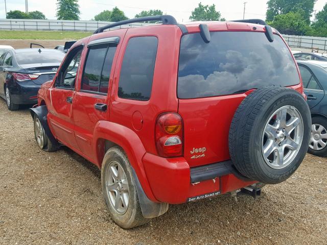 1J8GL58K23W717681 - 2003 JEEP LIBERTY LI RED photo 3