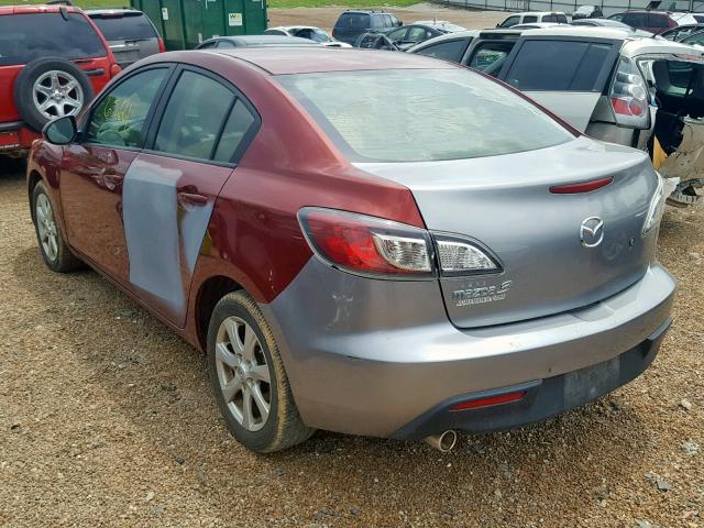 JM1BL1SF8A1314904 - 2010 MAZDA 3 I BURGUNDY photo 3