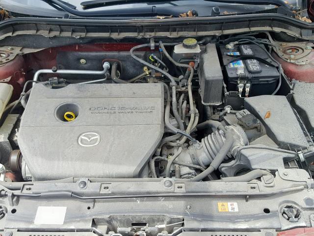 JM1BL1SF8A1314904 - 2010 MAZDA 3 I BURGUNDY photo 7