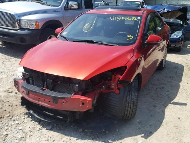 JM1BL1V97C1684296 - 2012 MAZDA 3 S RED photo 2