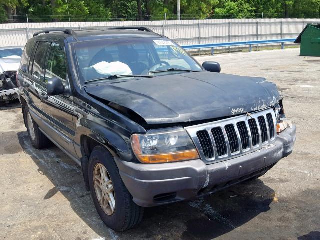 1J4GX48S92C112881 - 2002 JEEP GRAND CHER BLACK photo 1