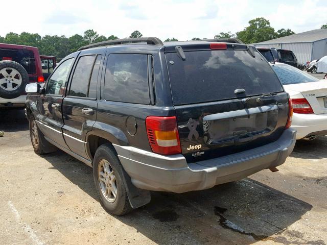 1J4GX48S92C112881 - 2002 JEEP GRAND CHER BLACK photo 3