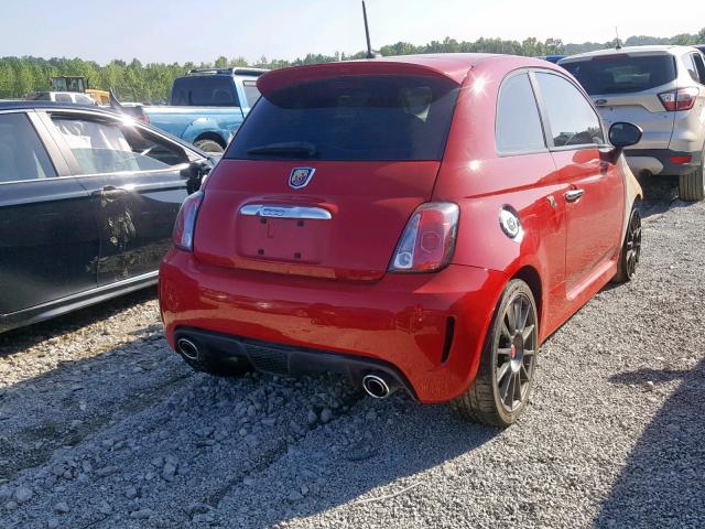 3C3CFFFH3FT512931 - 2015 FIAT 500 ABARTH RED photo 4