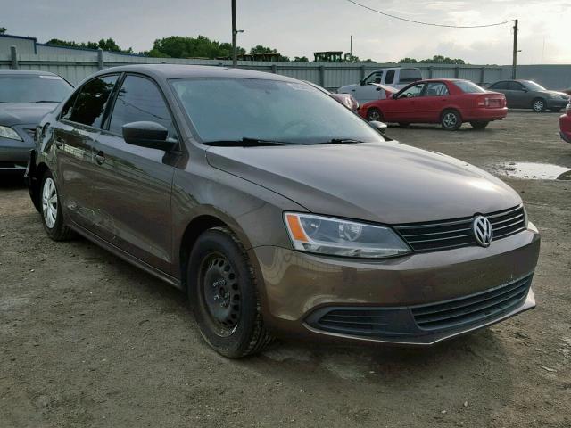 3VW2K7AJ1DM307244 - 2013 VOLKSWAGEN JETTA BASE BROWN photo 1