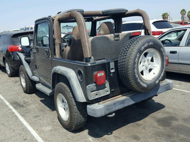 1J4FA49S24P777211 - 2004 JEEP WRANGLER / BLACK photo 3