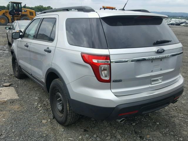 1FM5K7B83DGB87285 - 2013 FORD EXPLORER GRAY photo 3