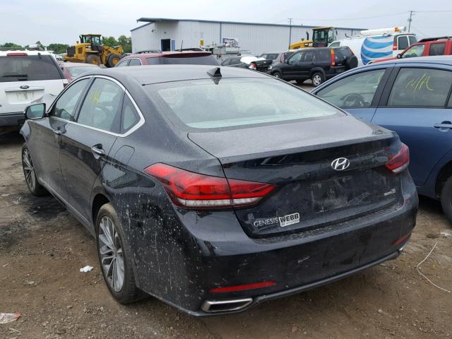 KMHGN4JE3FU101631 - 2015 HYUNDAI GENESIS 3. BLACK photo 3