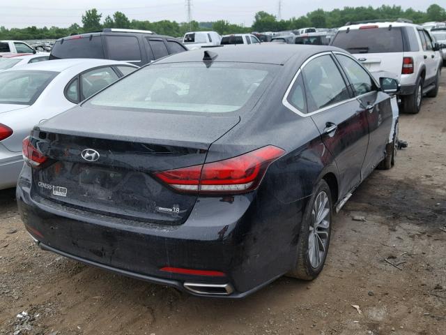 KMHGN4JE3FU101631 - 2015 HYUNDAI GENESIS 3. BLACK photo 4