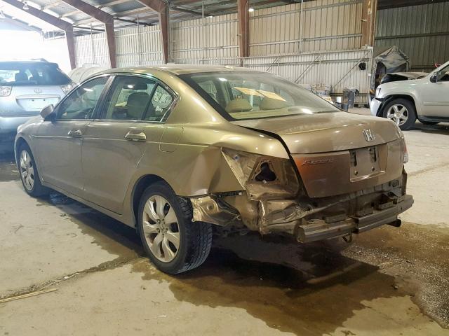 1HGCP26809A088591 - 2009 HONDA ACCORD EXL GOLD photo 3