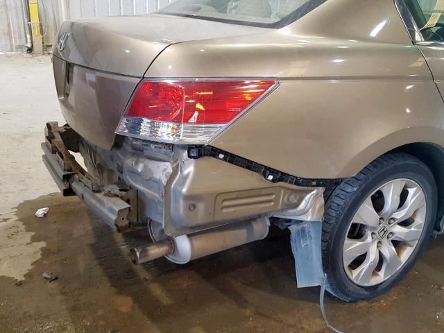 1HGCP26809A088591 - 2009 HONDA ACCORD EXL GOLD photo 9