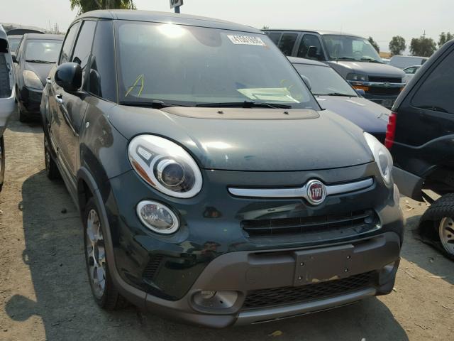 ZFBCFADH3EZ009525 - 2014 FIAT 500L TREKK GREEN photo 1