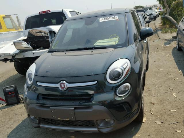 ZFBCFADH3EZ009525 - 2014 FIAT 500L TREKK GREEN photo 9