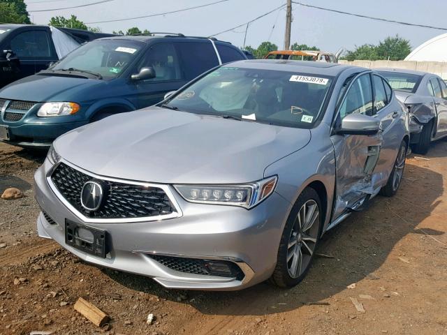 19UUB3F88KA001907 - 2019 ACURA TLX SILVER photo 2