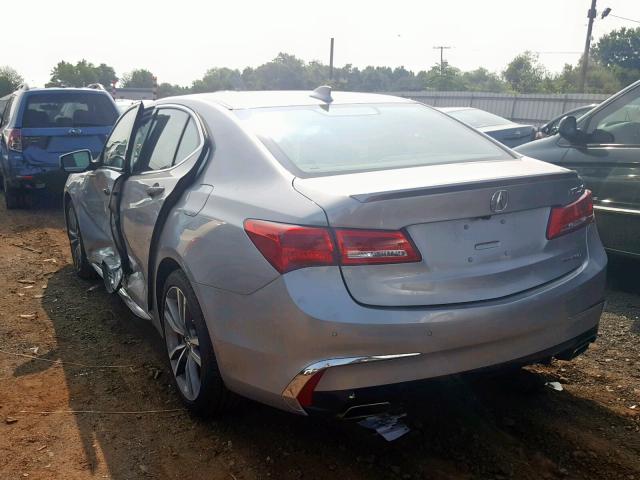 19UUB3F88KA001907 - 2019 ACURA TLX SILVER photo 3